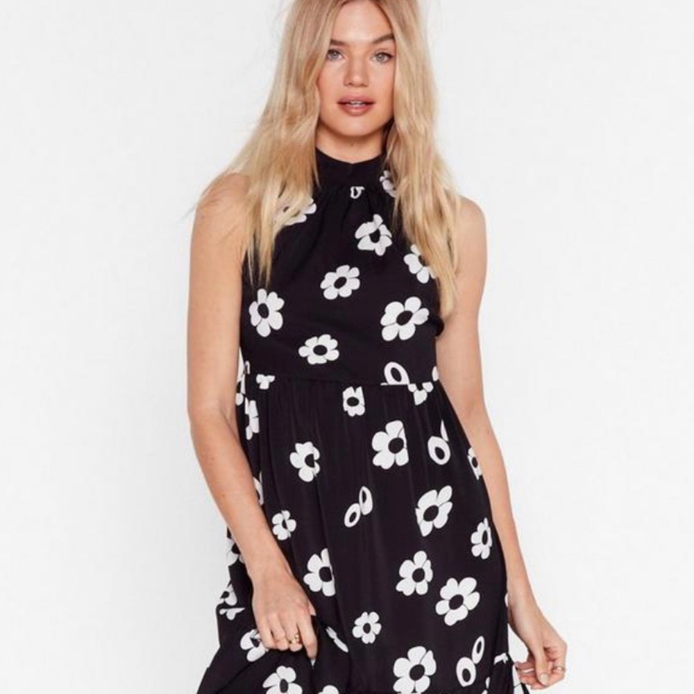 vintage 60s / 70s floral loose maxi dress